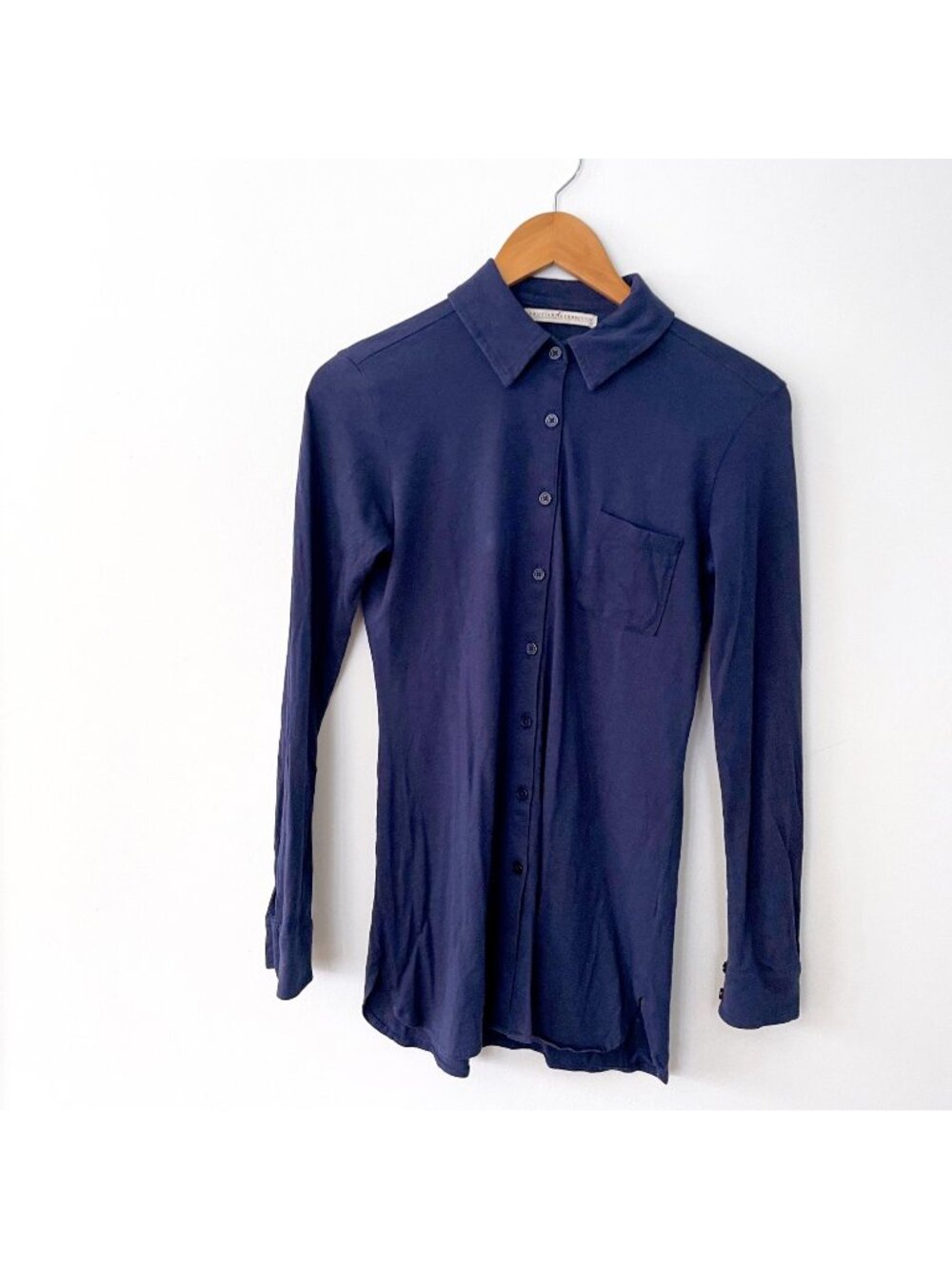 Peruvian Connection Jersey Button Front Shirt, Size XS